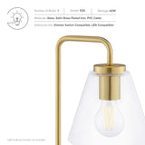 Element Satin Brass Glass Table Lamp - Ornate Home