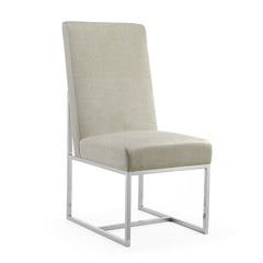 Element Velvet Dining Chair in Champagne (set of 2) - Ornate Home