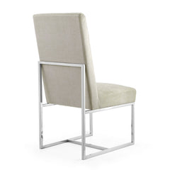 Element Velvet Dining Chair in Champagne (set of 2) - Ornate Home
