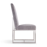 Element Velvet Dining Chair in Grey - Ornate Home