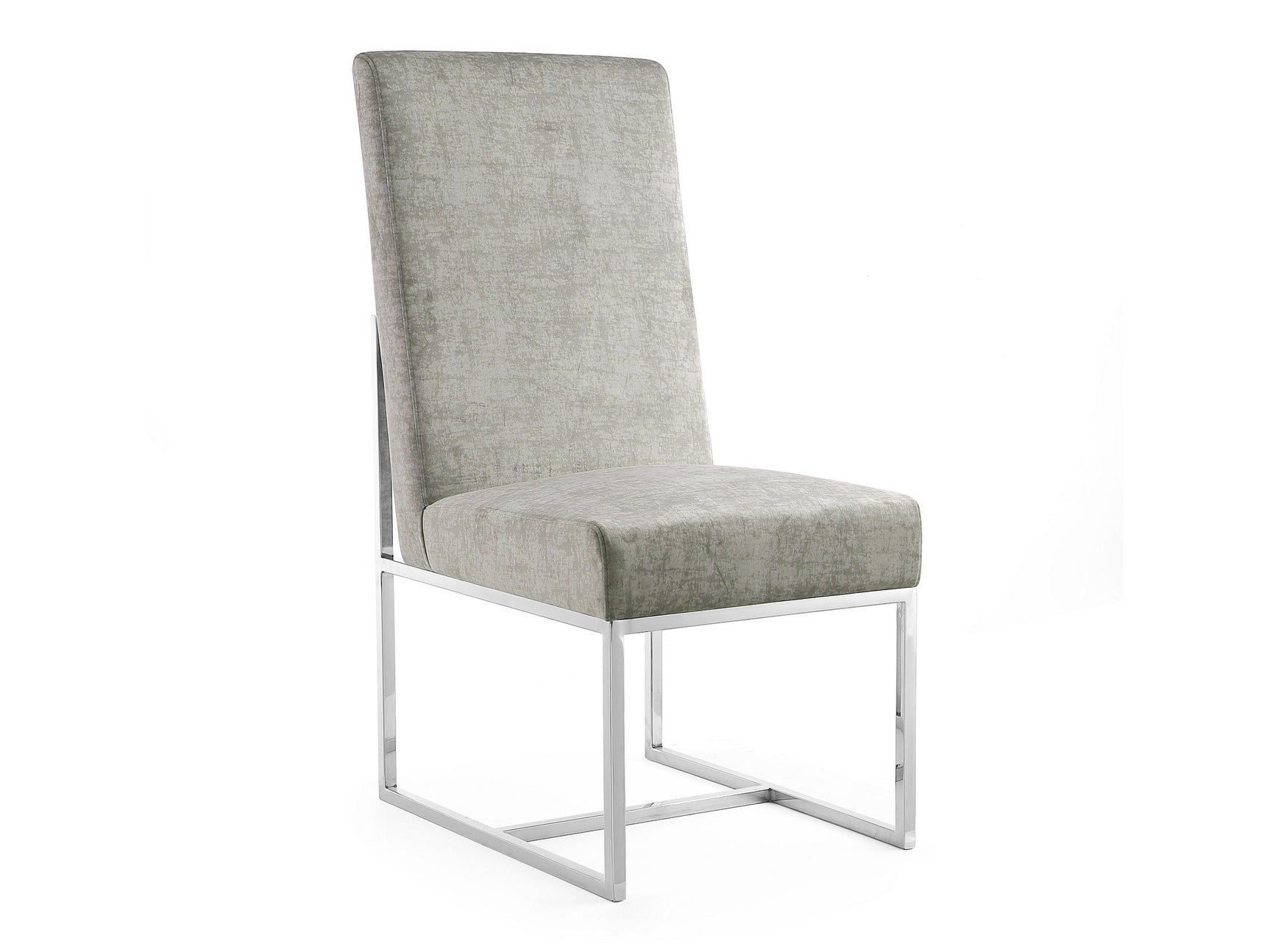 Element Velvet Dining Chair in Steel - Ornate Home