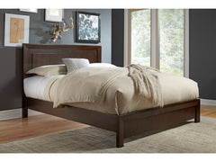 Element Wood California King Platform Bed in Chocolate Brown - Ornate Home