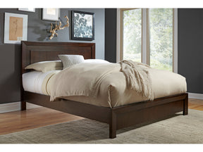 Element Wood California King Platform Bed in Chocolate Brown - Ornate Home