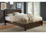 Element Wood Queen Platform Bed in Chocolate Brown - Ornate Home
