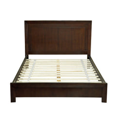 Element Wood Queen Platform Bed in Chocolate Brown - Ornate Home