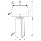 Elena Brown Table Lamp - Ornate Home