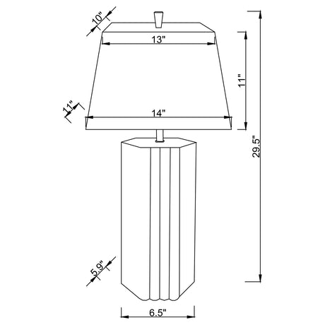 Elena Brown Table Lamp - Ornate Home