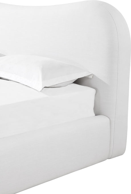 Elena Vanilla Full Upholstered Bed - Ornate Home