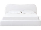 Elena Vanilla King Upholstered Bed - Ornate Home