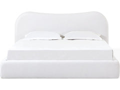 Elena Vanilla King Upholstered Bed - Ornate Home