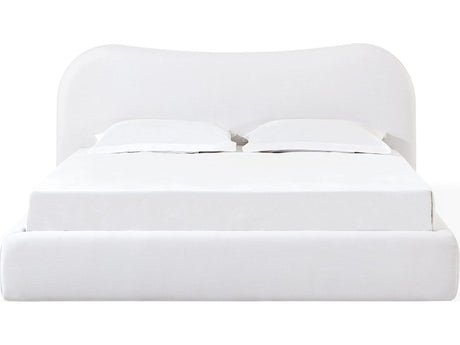 Elena Vanilla King Upholstered Bed - Ornate Home