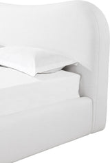 Elena Vanilla King Upholstered Bed - Ornate Home