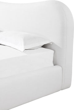 Elena Vanilla King Upholstered Bed - Ornate Home