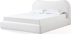 Elena Vanilla Queen Upholstered Bed - Ornate Home
