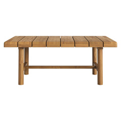 Eleni Natural 41-Inch Outdoor Patio Teak Wood Coffee Table - Ornate Home