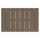 Eleni Weathered Gray 41-Inch Outdoor Patio Teak Wood Coffee Table - Ornate Home