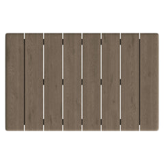 Eleni Weathered Gray 41-Inch Outdoor Patio Teak Wood Coffee Table - Ornate Home