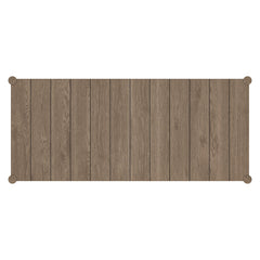 Eleni Weathered Gray 89-Inch Outdoor Patio Teak Wood Dining Table - Ornate Home
