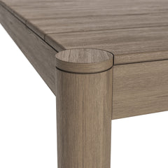 Eleni Weathered Gray 89-Inch Outdoor Patio Teak Wood Dining Table - Ornate Home