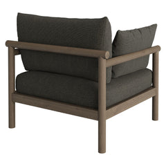 Eleni Weathered Gray Flint Outdoor Patio Teak Wood Armchair - Ornate Home