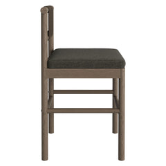 Eleni Weathered Gray Flint Outdoor Patio Teak Wood Counter Stools (Set of 2) - Ornate Home