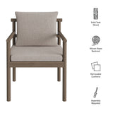 Eleni Weathered Gray/Pebble Outdoor Patio Teak Wood Rope Dining Chair - Ornate Home