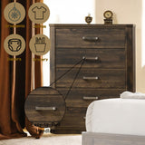 Elettra Rustic Walnut Chest - Ornate Home