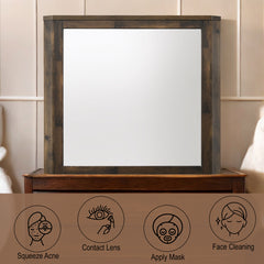 Elettra Rustic Walnut Mirror - Ornate Home