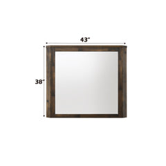 Elettra Rustic Walnut Mirror - Ornate Home