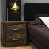 Elettra Rustic Walnut Nightstand - Ornate Home