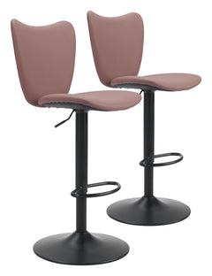 Elevate Brown Barstool (Set of 2) - Ornate Home