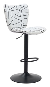 Elevate White Barstool (Set of 2) - Ornate Home