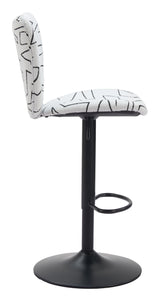 Elevate White Barstool (Set of 2) - Ornate Home