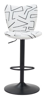 Elevate White Barstool (Set of 2) - Ornate Home
