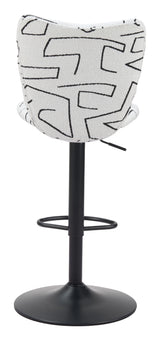 Elevate White Barstool (Set of 2) - Ornate Home