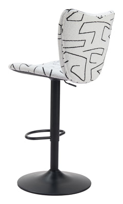 Elevate White Barstool (Set of 2) - Ornate Home