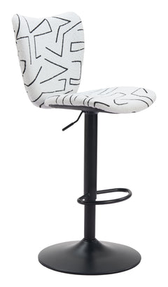Elevate White Barstool (Set of 2) - Ornate Home