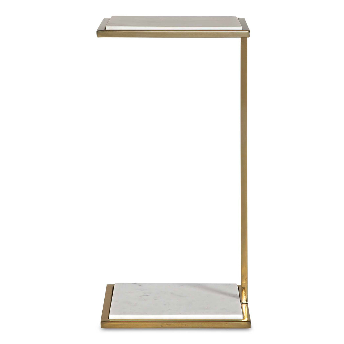 Elevate White Marble Drink Table - Ornate Home