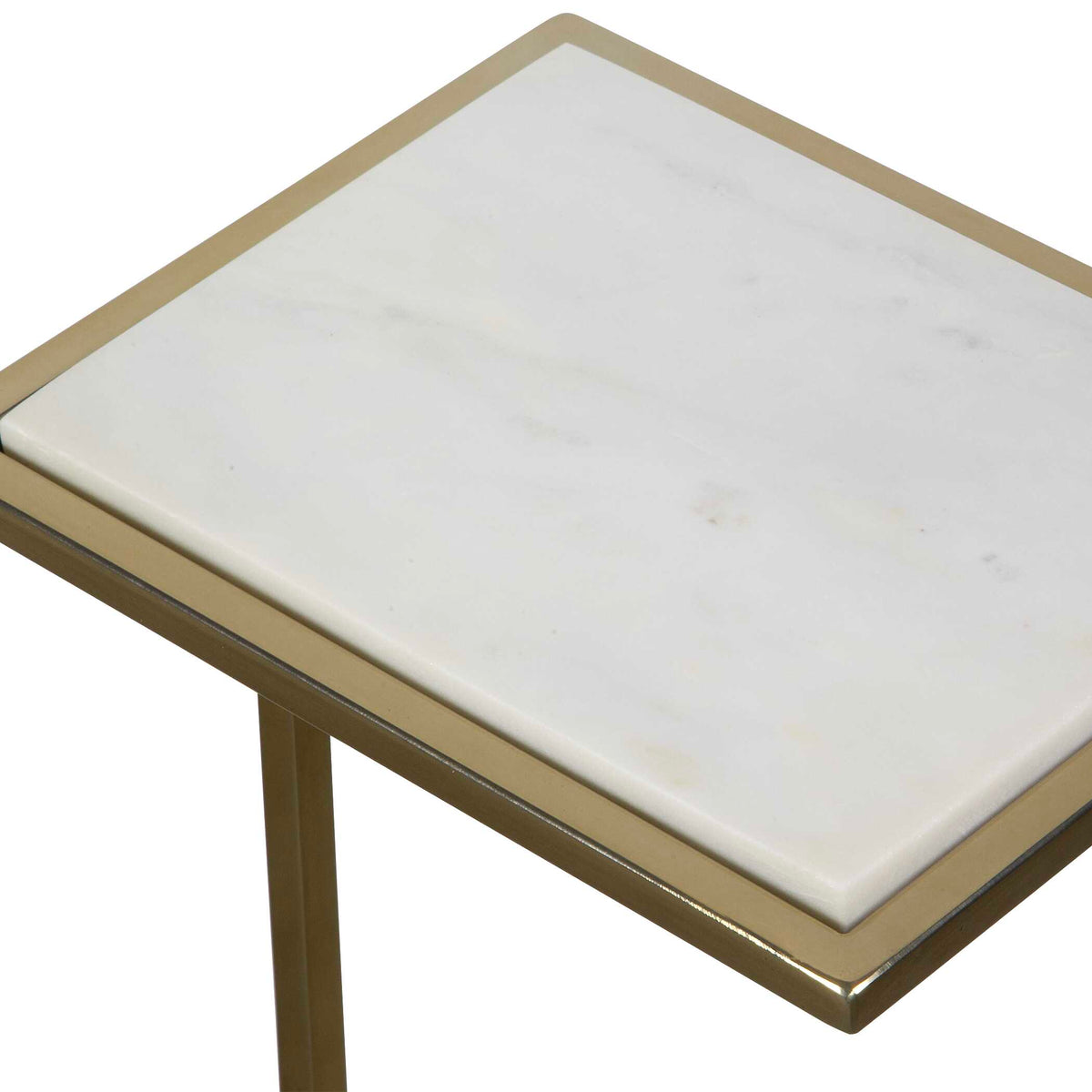 Elevate White Marble Drink Table - Ornate Home