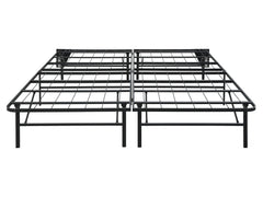 Elevated Black California King Foldable Metal Platform Bed Frame - Ornate Home