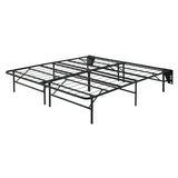 Elevated Black California King Foldable Metal Platform Bed Frame - Ornate Home