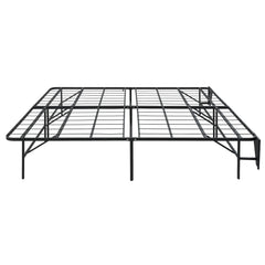 Elevated Black California King Foldable Metal Platform Bed Frame - Ornate Home