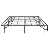 Elevated Black Eastern King Foldable Metal Platform Bed Frame - Ornate Home