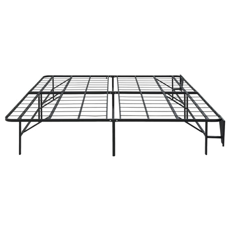 Elevated Black Eastern King Foldable Metal Platform Bed Frame - Ornate Home