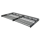 Elevated Black Eastern King Foldable Metal Platform Bed Frame - Ornate Home