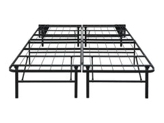 Elevated Black Full Foldable Metal Platform Bed Frame - Ornate Home