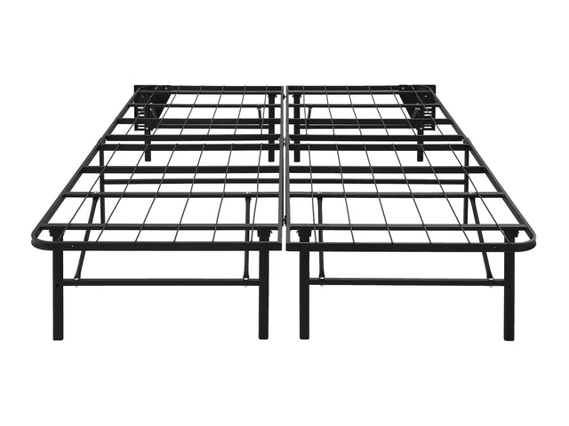 Elevated Black Full Foldable Metal Platform Bed Frame - Ornate Home