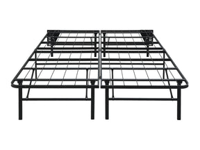 Elevated Black Queen Foldable Metal Platform Bed Frame - Ornate Home