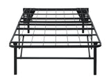 Elevated Black Twin Foldable Metal Platform Bed Frame - Ornate Home
