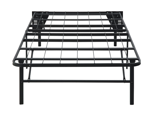 Elevated Black Twin Foldable Metal Platform Bed Frame - Ornate Home